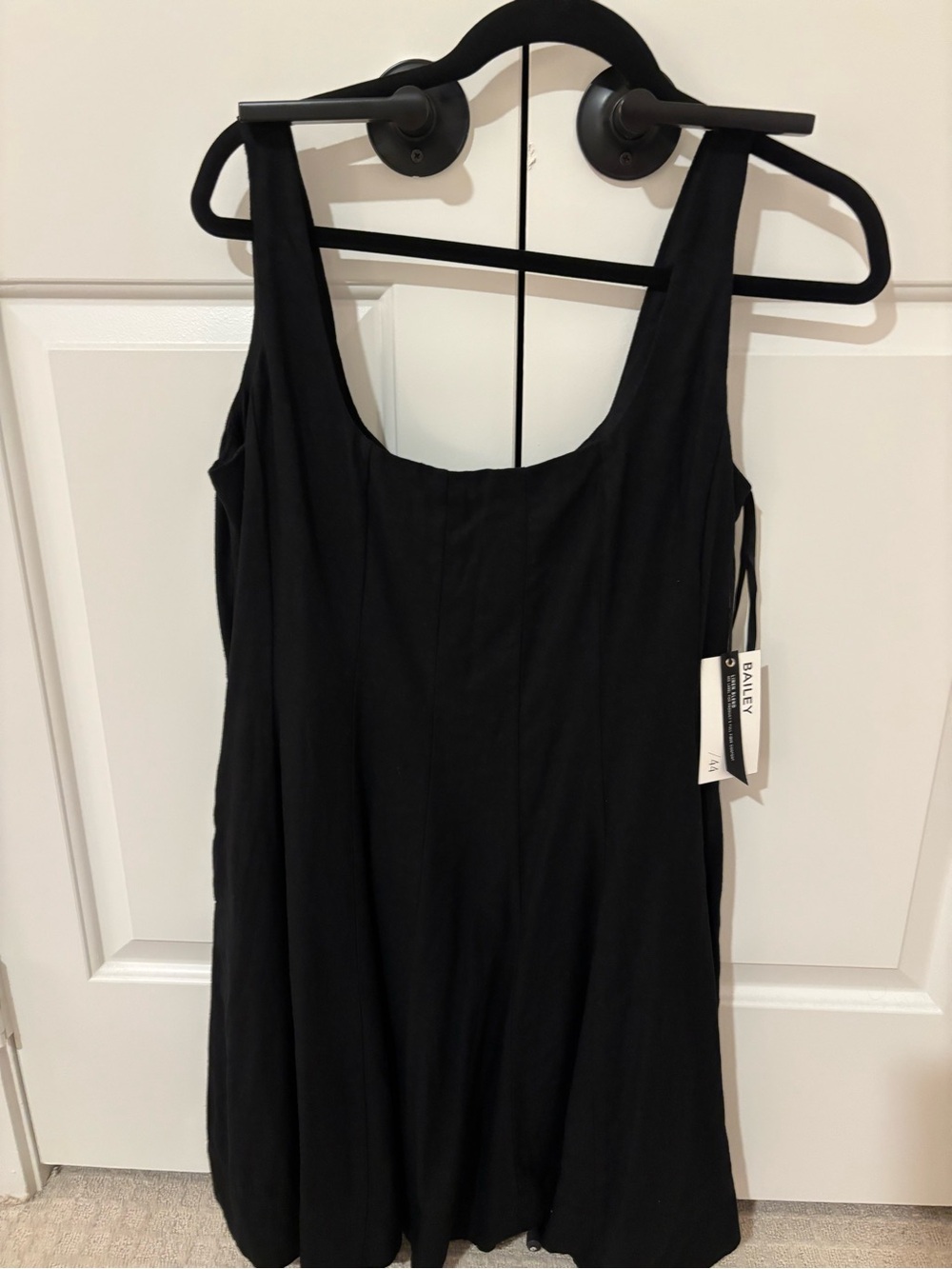 Black Sleeveless A-Line Dress